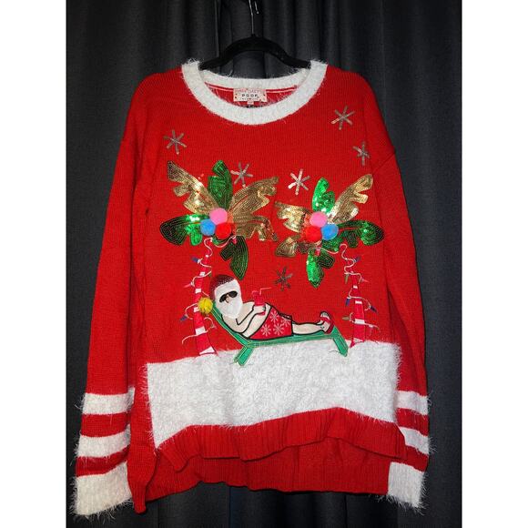 Ugly Christmas Sweater Xmas Size Large - Picture 1 of 3